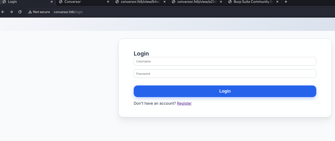 site after register and log on